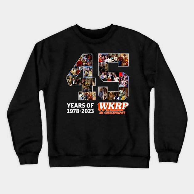 45 th wkrp Crewneck Sweatshirt by Villages Of Izbor